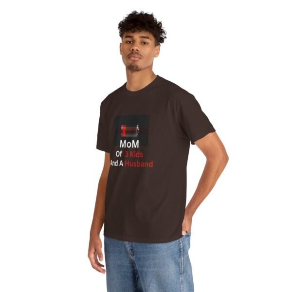 Mom Of 3 Kids  And A Husband Low Battery T-shirt - Image 68
