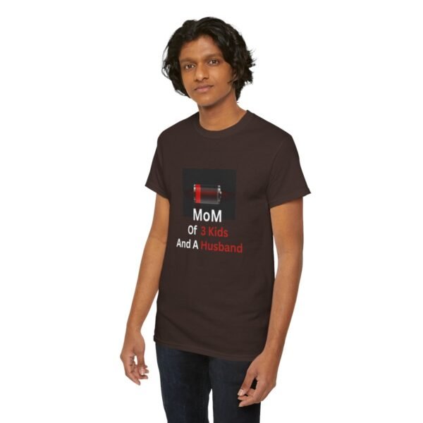 Mom Of 3 Kids  And A Husband Low Battery T-shirt - Image 73