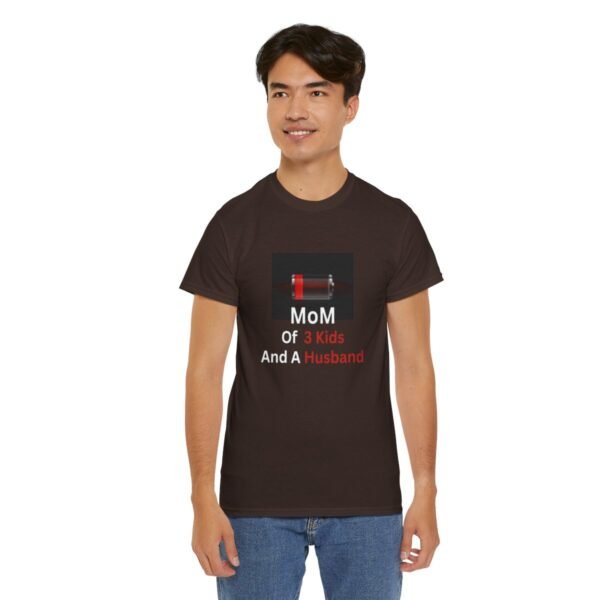 Mom Of 3 Kids  And A Husband Low Battery T-shirt - Image 75
