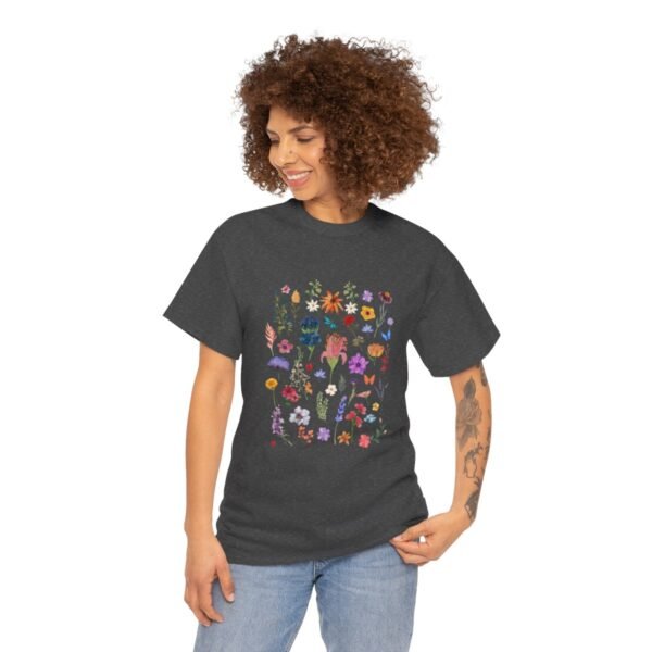 Wild  Flowers Comfort Colors Beautiful T-shirt - Image 55