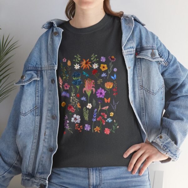 Wild  Flowers Comfort Colors Beautiful T-shirt - Image 77