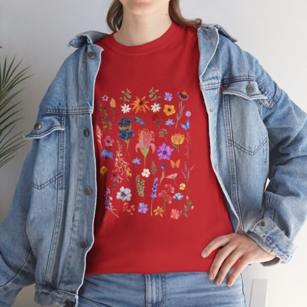 Wild  Flowers Comfort Colors Beautiful T-shirt - Image 131