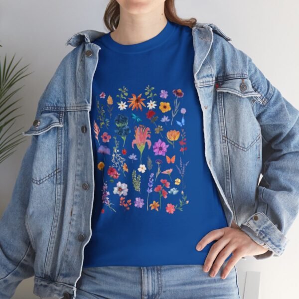Wild  Flowers Comfort Colors Beautiful T-shirt - Image 104