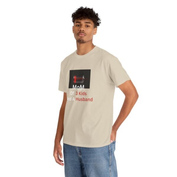 Mom Of 3 Kids  And A Husband Low Battery T-shirt - Image 41