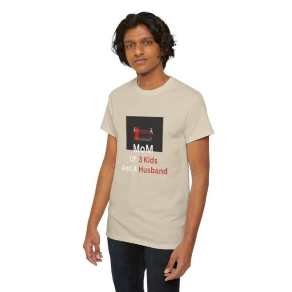 Mom Of 3 Kids  And A Husband Low Battery T-shirt - Image 46
