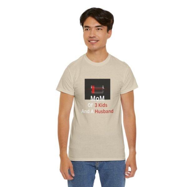 Mom Of 3 Kids  And A Husband Low Battery T-shirt - Image 48