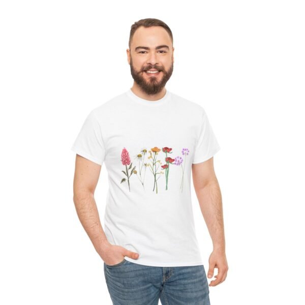 Simple and Elegant Wild Flowers T-shirt - Image 40