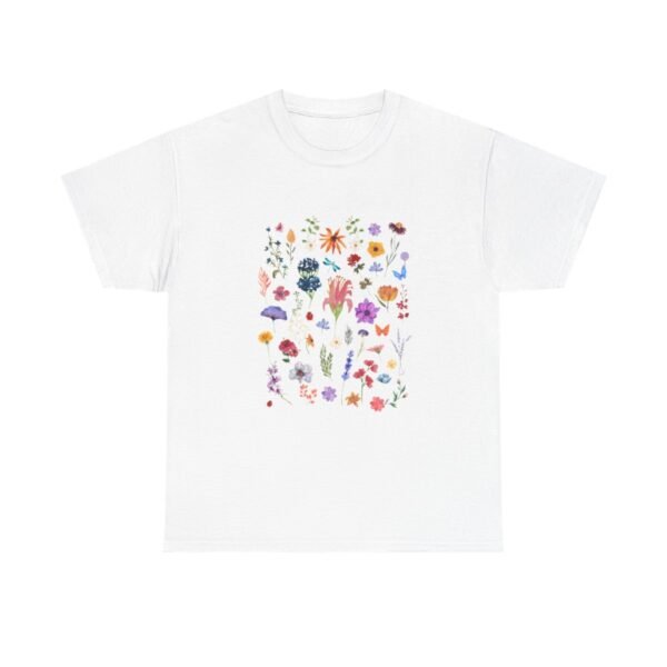 Wild  Flowers Comfort Colors Beautiful T-shirt - Image 2