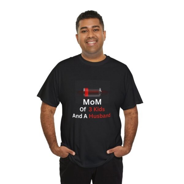 Mom Of 3 Kids  And A Husband Low Battery T-shirt - Image 17