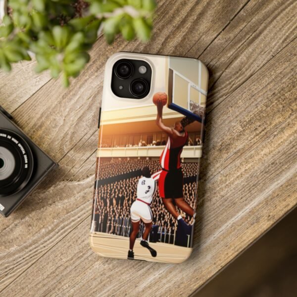 Arena Basketball with A Player Dunking Tough Phone Cases - Image 100