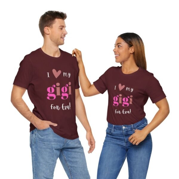 Love My Gigi For Eva Tshirt For Granma, MomMom, YaYa, Grand Mothers and Mimi's