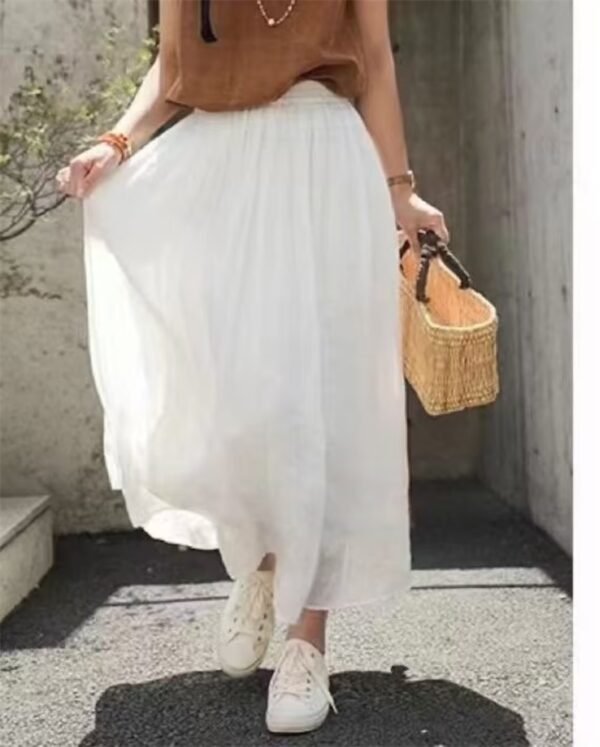 Women's Fashion Temperament Solid Color Skirt - Image 8