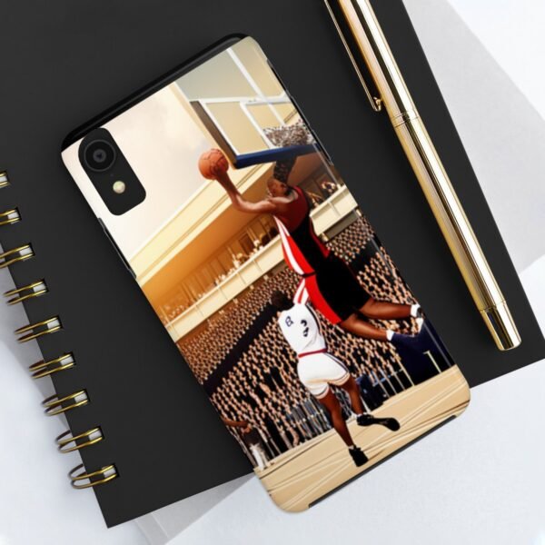 Arena Basketball with A Player Dunking Tough Phone Cases - Image 9