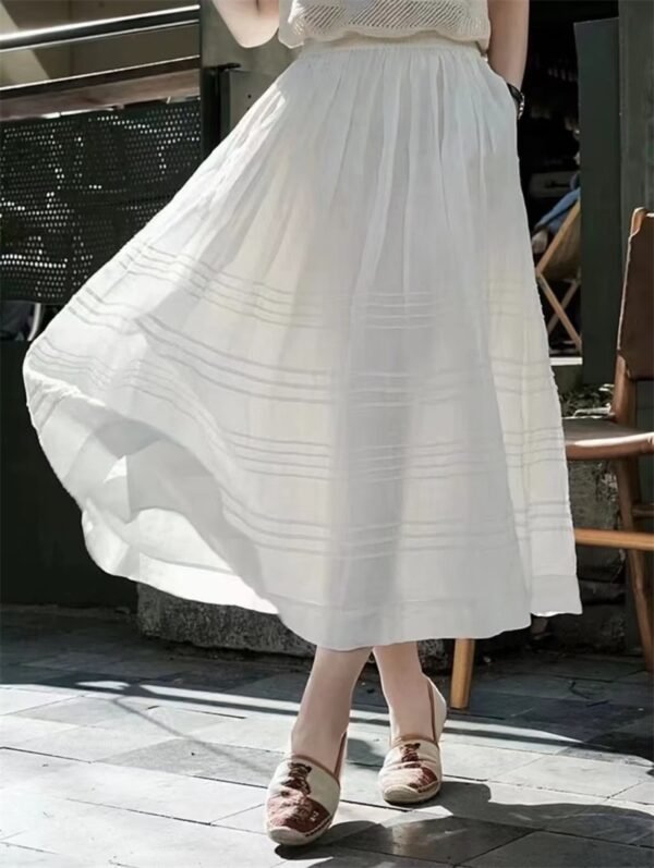 Women's Fashion Temperament Solid Color Skirt - Image 4