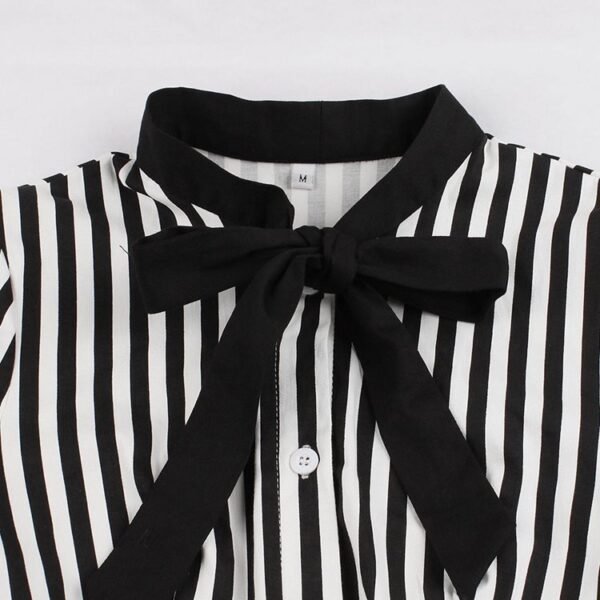 Striped button vintage dress - Image 5