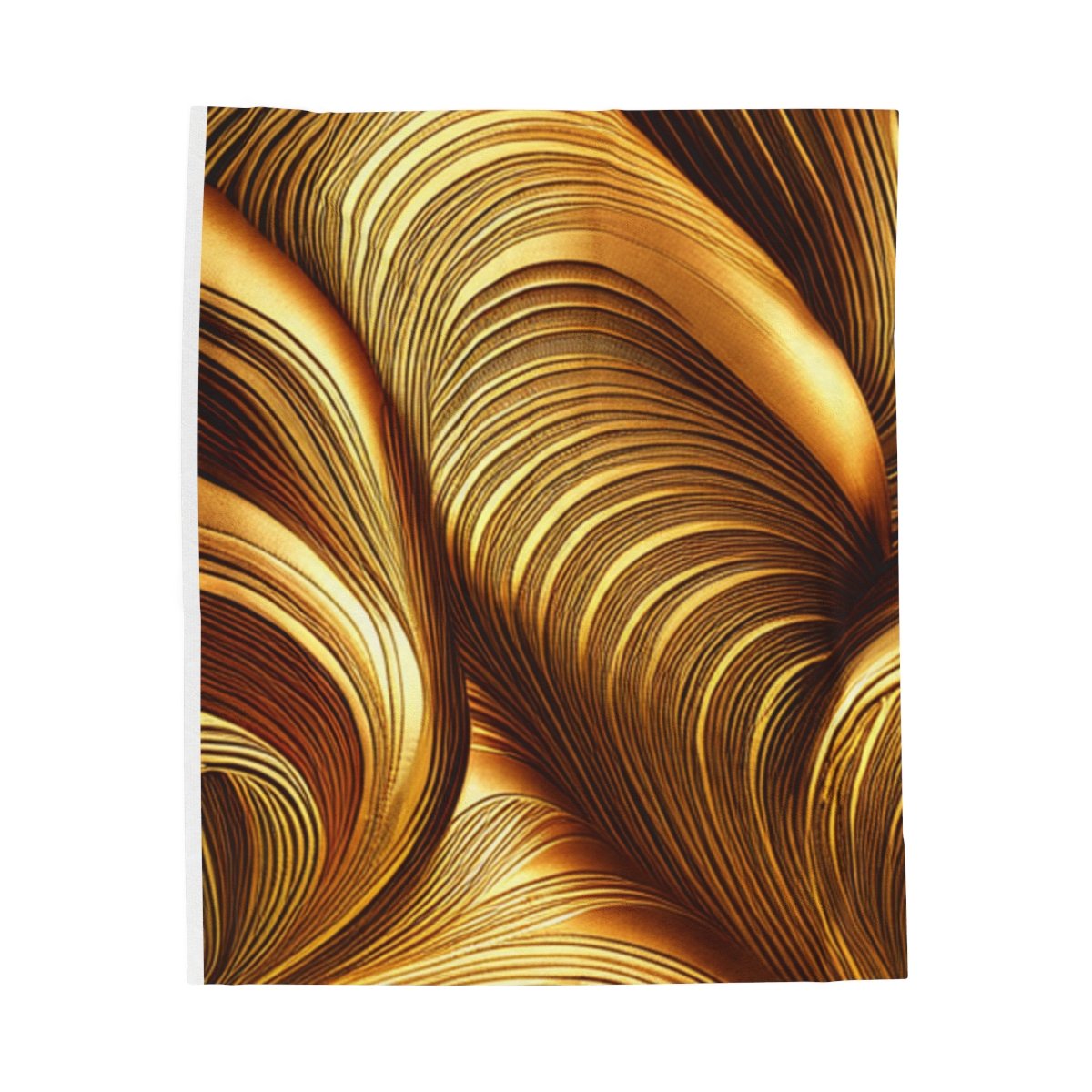 Beautiful Gold Patterned Velveteen Plush Blanket - Image 17