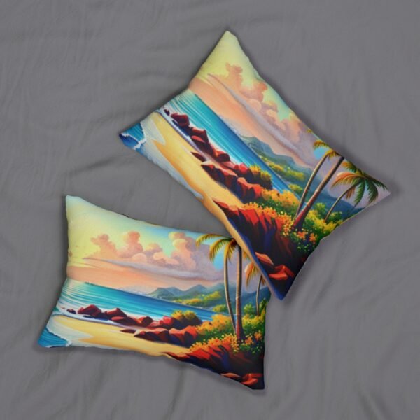 Beautiful Island Scenery Lumbar Pillow - Image 5