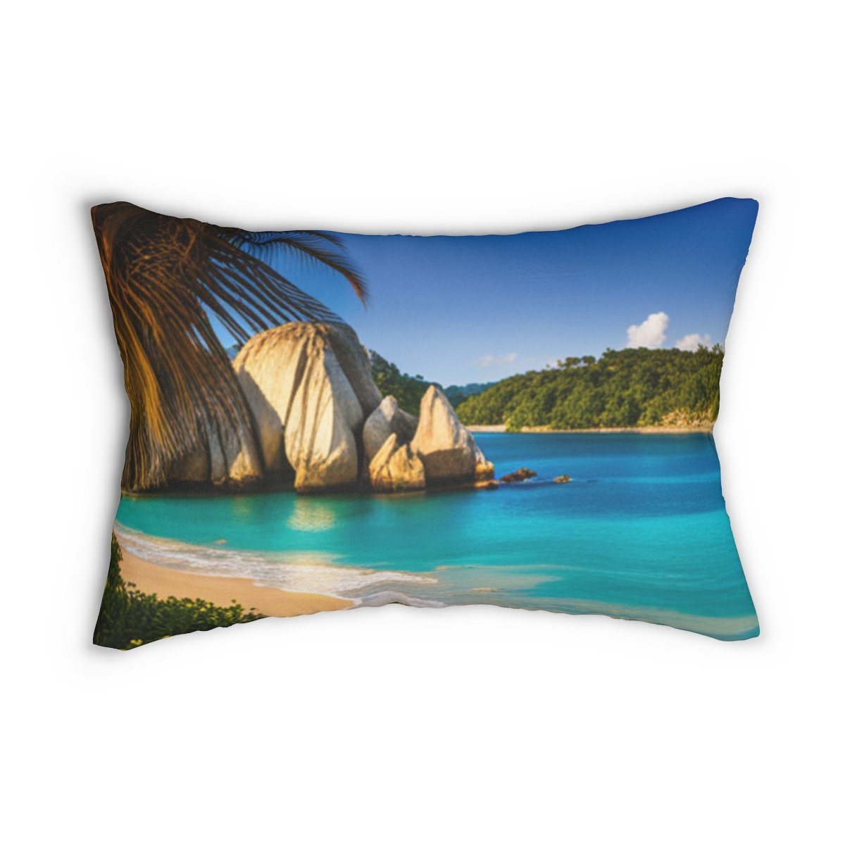 A Reminder Of Barbados Polyester Lumbar Pillow - Image 2