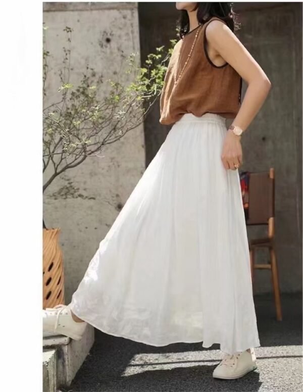 Women's Fashion Temperament Solid Color Skirt - Image 5
