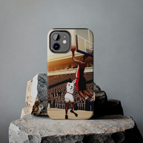 Arena Basketball with A Player Dunking Tough Phone Cases - Image 34