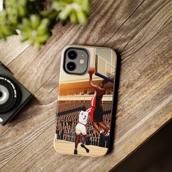 Arena Basketball with A Player Dunking Tough Phone Cases - Image 35