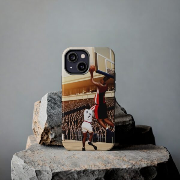 Arena Basketball with A Player Dunking Tough Phone Cases - Image 64