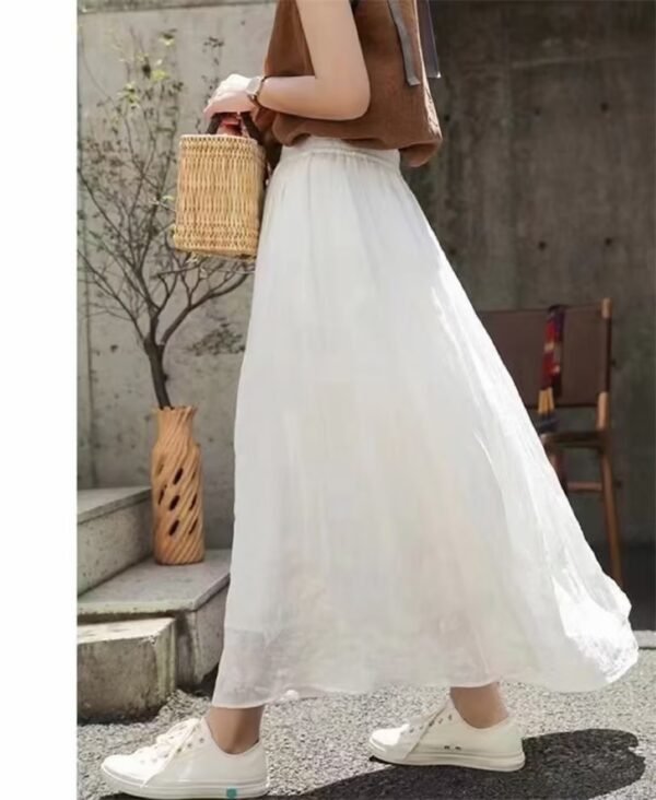 Women's Fashion Temperament Solid Color Skirt - Image 2