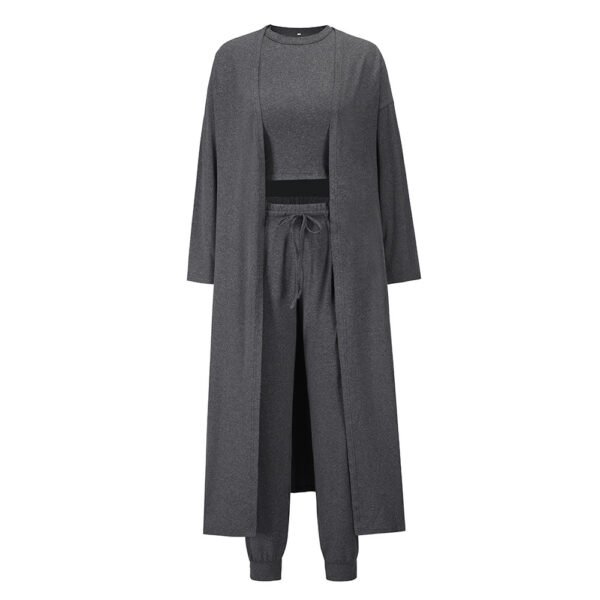 Women's Knitted Slim-fit Temperament Vest And Trousers Sports Suit - Image 6