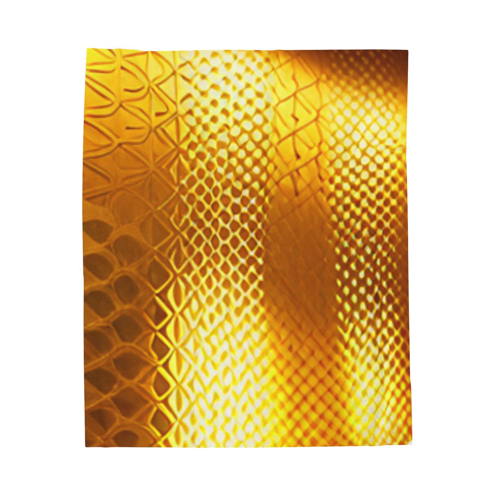 Gold Patterned Beautiful Cozy Velveteen Plush Blanket - Image 10