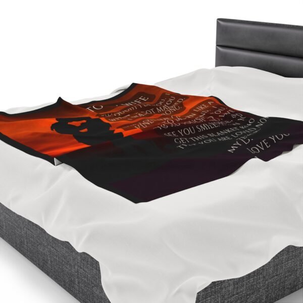 To My Wife I Thought I Loved You When We Got Married. I Love You More Now Velveteen Plush Blanket. - Image 15