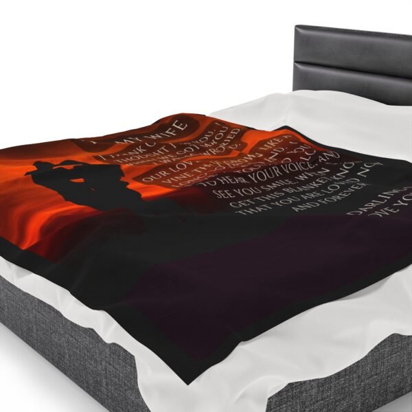 To My Wife I Thought I Loved You When We Got Married. I Love You More Now Velveteen Plush Blanket. - Image 23