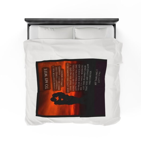 To My Wife I Thought I Loved You When We Got Married. I Love You More Now Velveteen Plush Blanket. - Image 16