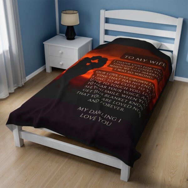 To My Wife I Thought I Loved You When We Got Married. I Love You More Now Velveteen Plush Blanket. - Image 19