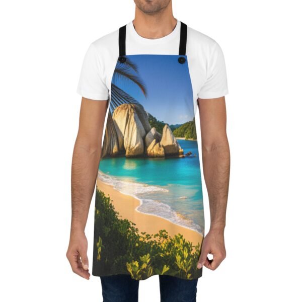 Caribbean Island Beach Gorgeous Beautiful Apron (AOP) - Image 2