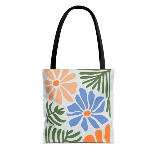 Colorful Flower and Leaves Gym, Work, Grocery, Library, Diaper, Gift Tote Bag (AOP)