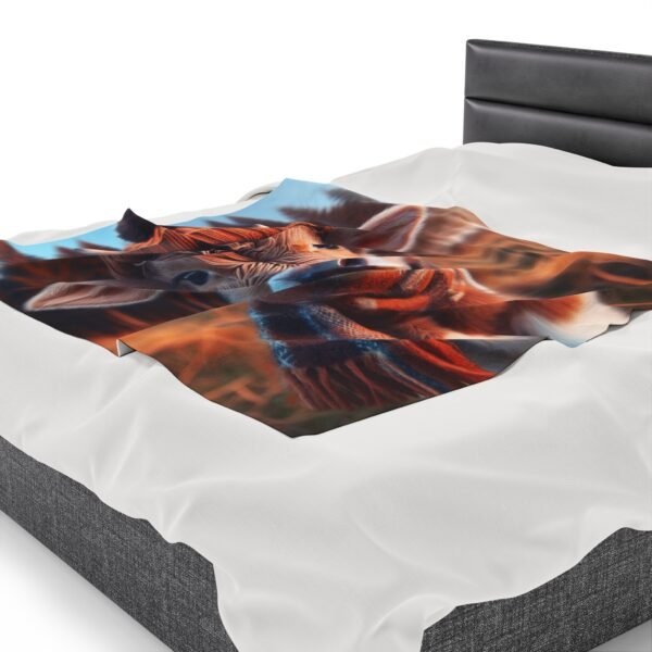 Summer Love Cow Pattern Soft Blanket for Home & Office, Bedroom Accessories Blankets Velveteen Plush Blanket - Image 7