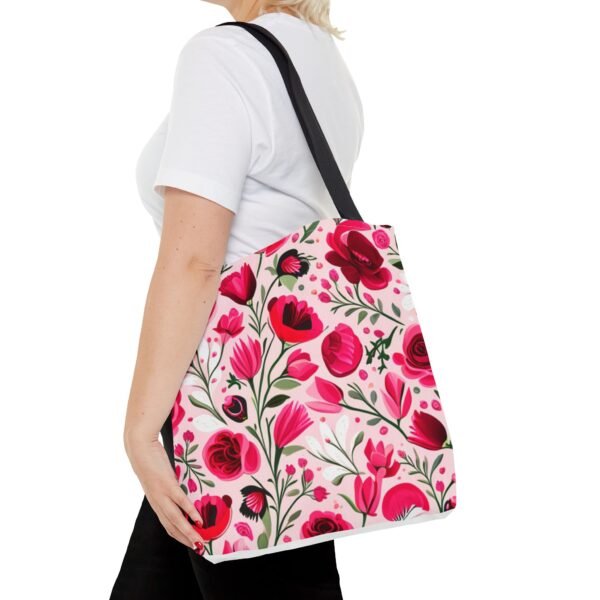 Your Everyday Floral Gym, Work, Grocery, Library, Diaper, Gift Tote Bag (AOP) - Image 4