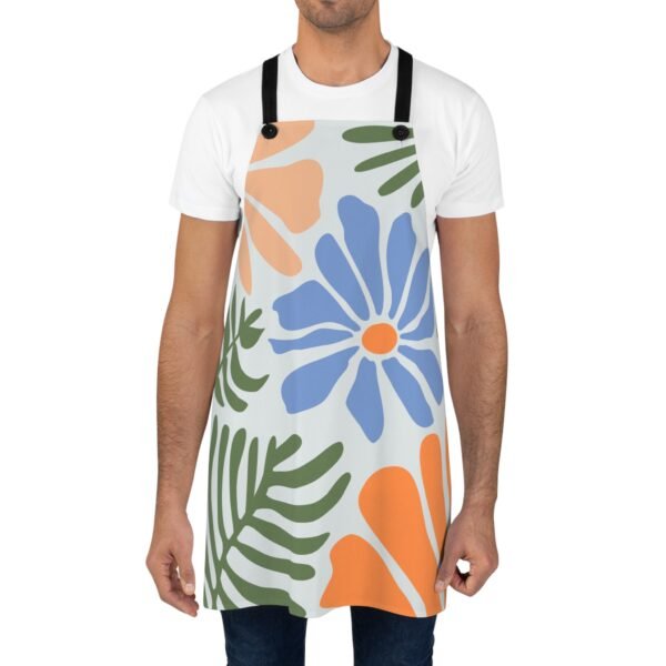 Beautiful Floral Rustic Flowers and Leaves Apron (AOP) - Image 2