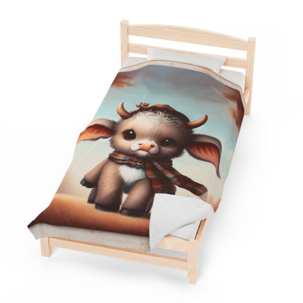 The Cutest Cow Soft Blanket for Home & Office, Bedroom Accessories Blankets Velveteen Plush Blanket - Image 3
