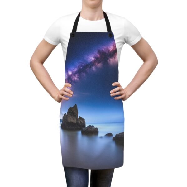 Night Sky Scenery Beautiful Apron (AOP)