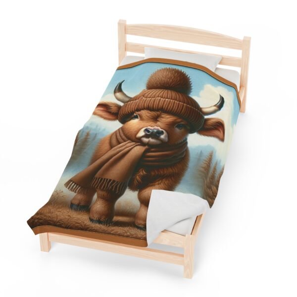 Summer Love Cute Cow Pattern Soft Blanket for Home & Office, Bedroom Accessories Blankets Velveteen Plush Blanket - Image 3