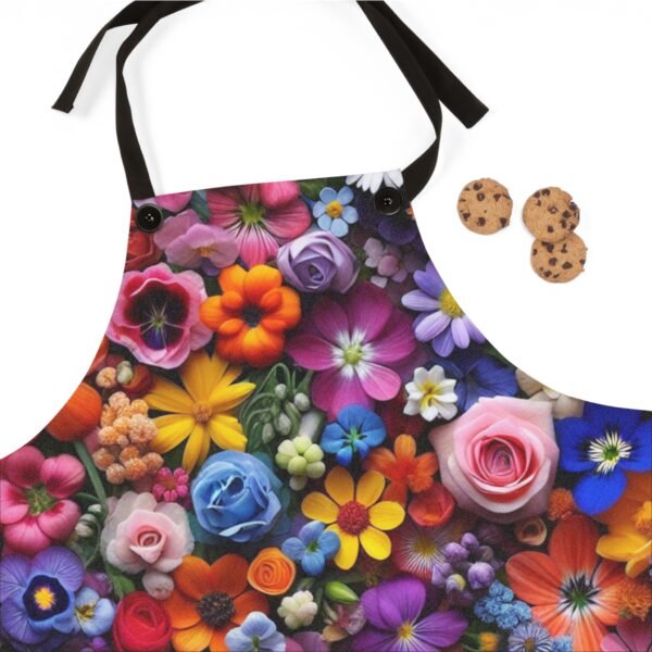 Garden Flowers Of All Colors Apron (AOP) - Image 4