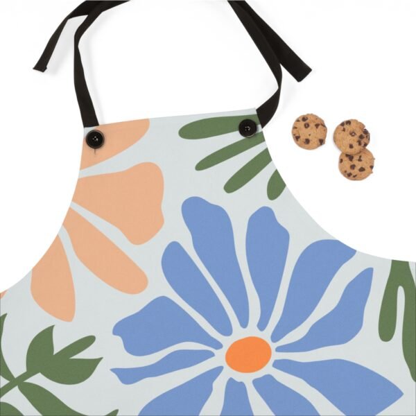 Beautiful Floral Rustic Flowers and Leaves Apron (AOP) - Image 4