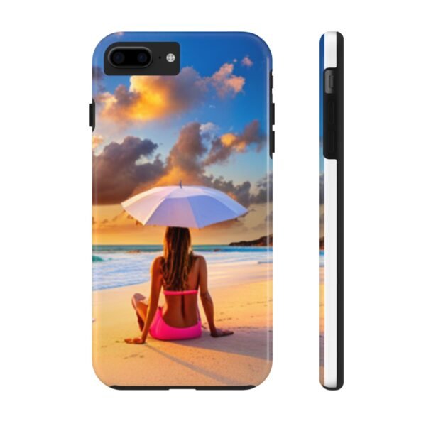 Beautiful Lady On The Beach Tough Phone Cases