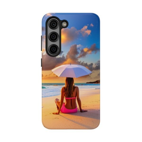 Beautiful Lady On The Beach Tough Phone Cases - Image 36