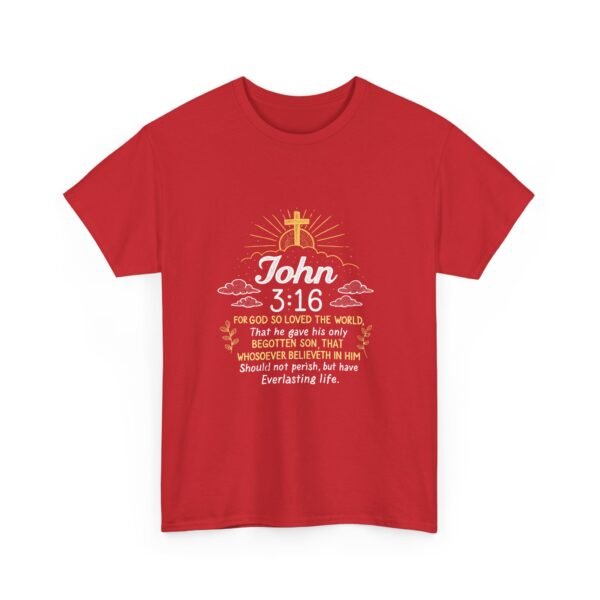 For God So Loved The World John 3:16 Christian Tshirt - Image 19