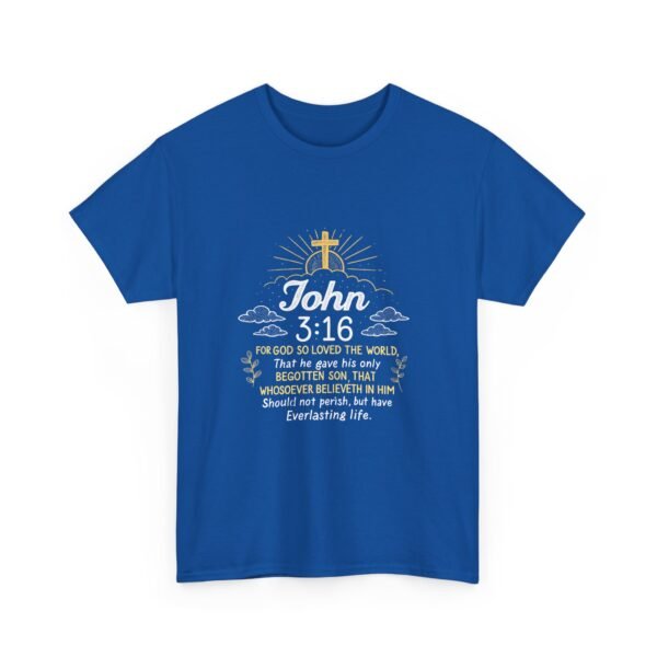 For God So Loved The World John 3:16 Christian Tshirt - Image 11