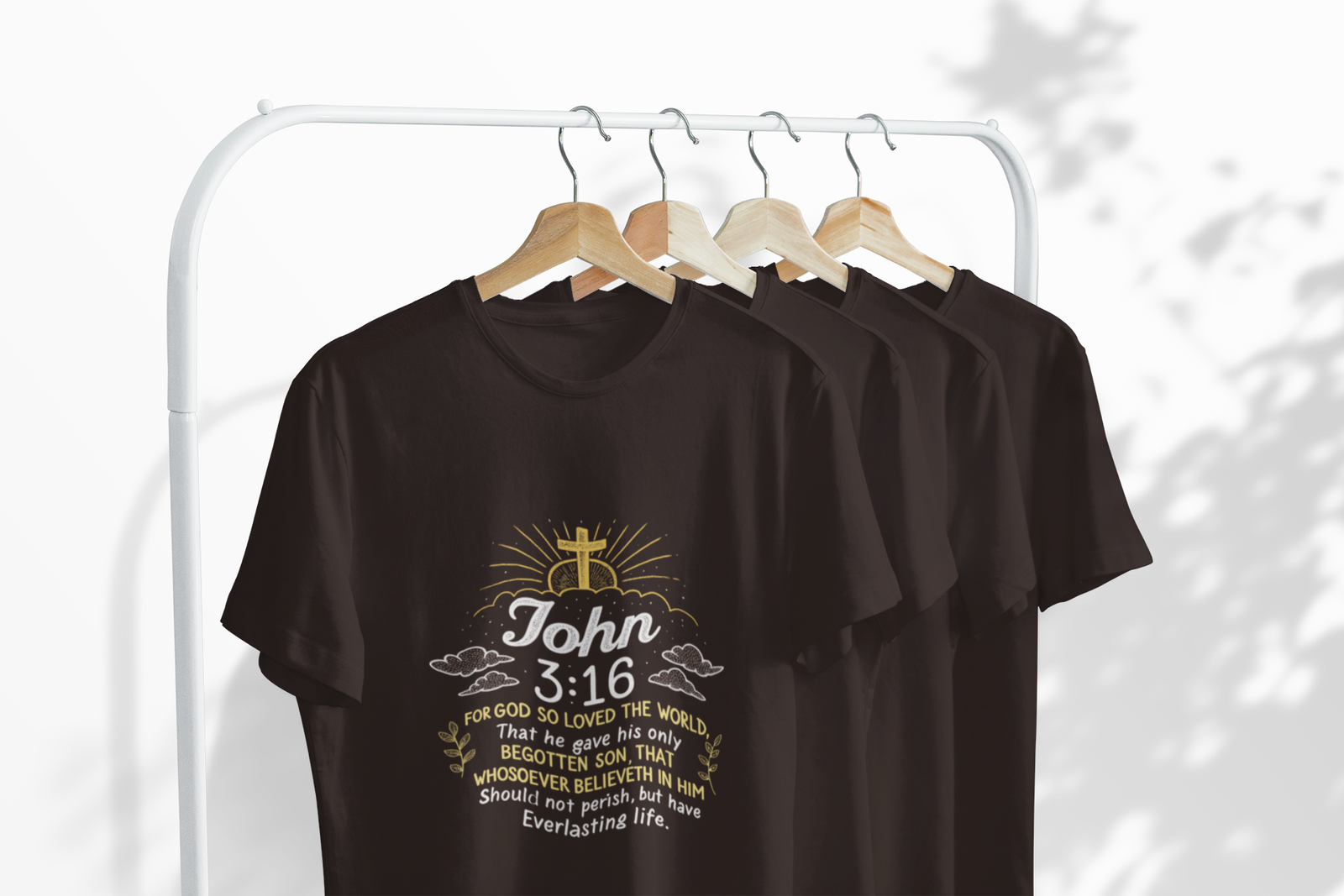 For God So Loved The World John 3:16 Christian T-shirt - Image 4