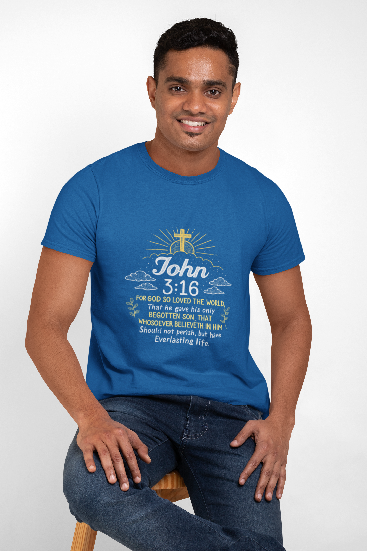 For God So Loved The World John 3:16 Christian T-shirt - Image 8