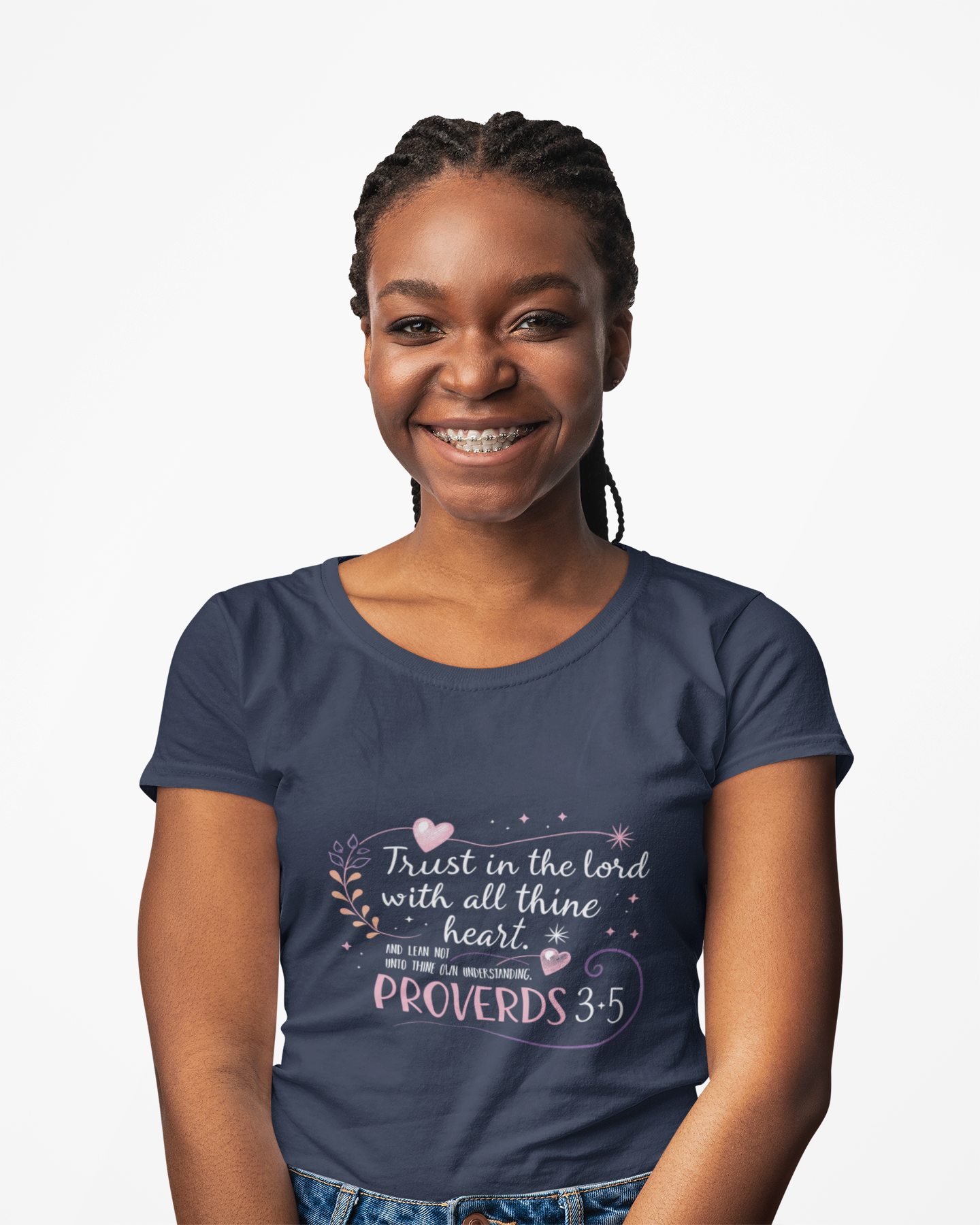 Trust in the Lord With All Thy Heart Proverbs 3:5-6 Christian Tshirt - Image 10